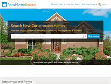Tablet Screenshot of newhomes.syracuse.com